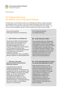 EU-Einlagensicherung - Genossenschaftsverband