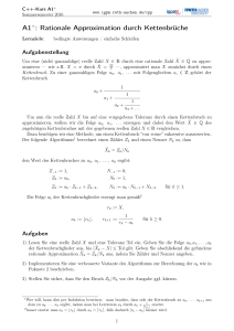 A1+: Rationale Approximation durch Kettenbrüche