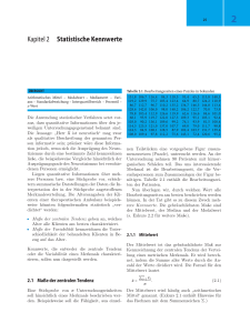 Kapitel 2 Statistische Kennwerte - Lehrbuch Psychologie