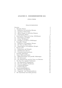 ANALYSIS II - Uni Regensburg