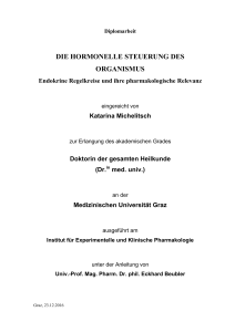 DIE HORMONELLE STEUERUNG DES ORGANISMUS