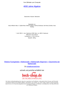 4000 Jahre Algebra - ReadingSample - Beck-Shop