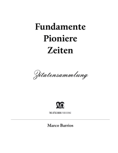 Fundamente Pioniere Zeiten Zitatensammlung