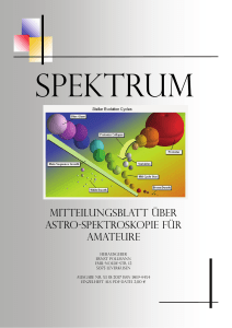 Mitteilungsblatt über Astro-Spektroskopie für