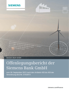 Offenlegungsbericht der Siemens Bank GmbH