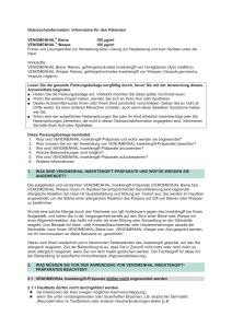 Information für den Patienten VENOMENHAL® Biene 100 µg/ml