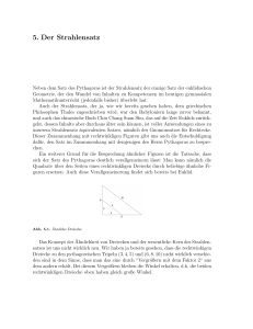 5. Der Strahlensatz - Mathematisches Institut Heidelberg