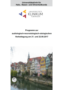 Programm zur audiologisch-neurootologisch