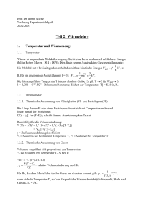 Teil 2: Wärmelehre