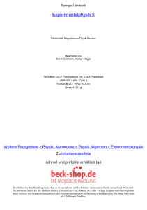 Experimentalphysik 6 - ReadingSample - Beck-Shop
