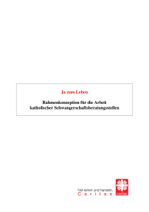 Ja zum Leben Rahmenkonzeption f&uuml;r die Arbeit
