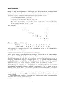 Fibonacci-Zahlen - Mariengymnasium Jever
