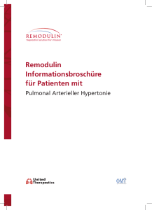 Remodulin Informationsbroschüre für Patienten mit Pulmonal