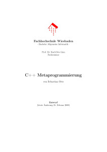 C++ Metaprogrammierung