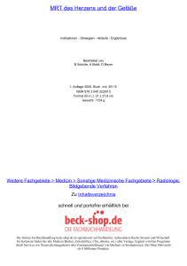 MRT des Herzens und der Gefäße - ReadingSample - Beck-Shop