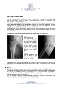 Die Hüft-Totalprothese