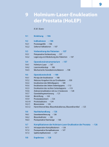 9 Holmium-Laser-Enukleation der Prostata (HoLEP)