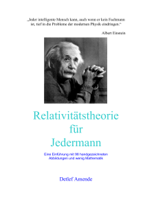 Relativitätstheorie für Jedermann