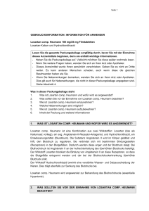 INFORMATION FÜR ANWENDER Losartan comp. Heumann 100