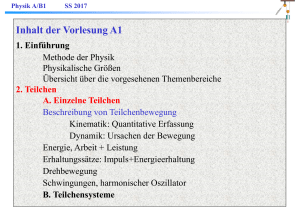 Inhalt der Vorlesung A1 - e2.physik.tu