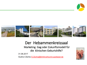 Hebammenkreissaal-Marketing-Gag