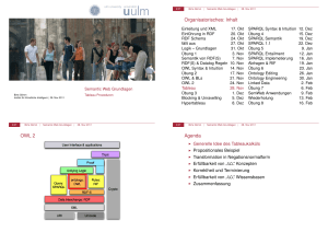 Semantic Web Grundlagen - Tableau Prozeduren