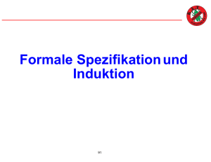 Formale Spezifikation und Induktion