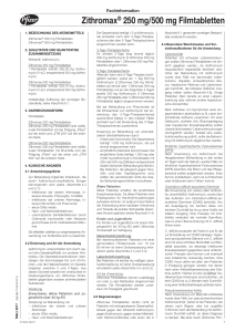 Zithromax® 250/500 mg Filmtabletten