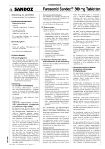 Furosemid Sandoz® 500 mg Tabletten