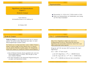 Algorithmen und Datenstrukturen Kapitel 3: 0.2cm