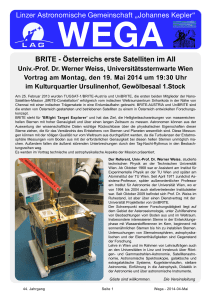 Linzer Astronomische Gemeinschaft „Johannes Kepler“ BRITE