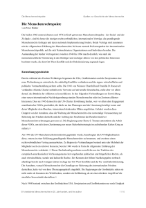 Die Menschenrechtspakte - Quellen zur Geschichte der