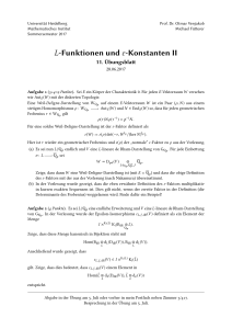 L-Funktionen und ε-Konstanten II - Mathematisches Institut Heidelberg