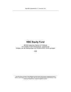 KBC Equity Fund - FONDS professionell
