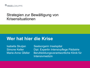 Wer hat hier die Krise - Schweizerische Gesellschaft für