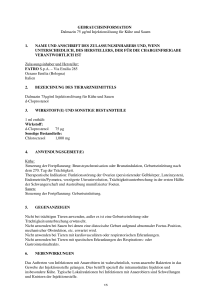 GEBRAUCHSINFORMATION Dalmazin 75 μg/ml Injektionslösung