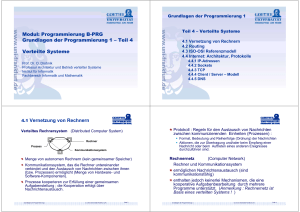 Modul: Programmierung B-PRG Grundlagen der Programmierung 1