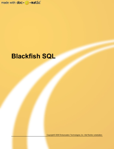 Blackfish SQL