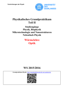 GP Physik II - Grundpraktikum Physik