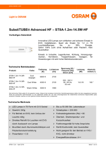 SubstiTUBE® Advanced Advanced HF – ST8A-1.2m-14 4.5W-HF