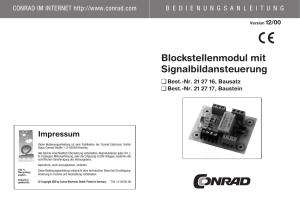 Blockstellenmodul mit Signalbildansteuerung