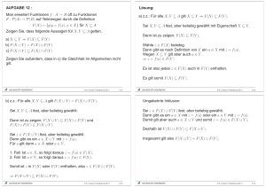 P(B) auf Teilmengen durch die Definition F(X)