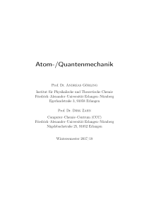 Atom-/Quantenmechanik