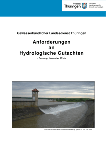 Anforderungen an Hydrologische Gutachten