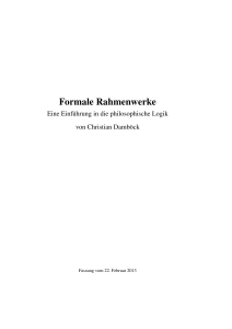 Formale Rahmenwerke