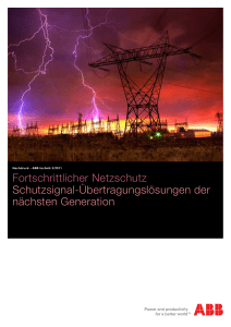 Fortschrittlicher Netzschutz Schutzsignal