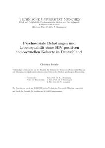 Technische Universität München Psychosoziale