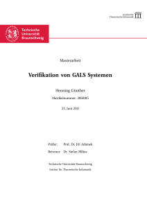 Verifikation von GALS Systemen