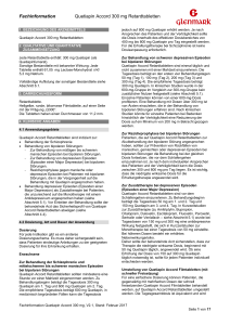 Fachinformation Quetiapin Accord 300 mg Retardtabletten