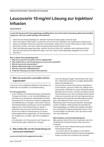 Leucovorin 10mg/ml Lösung zur Injektion/Infusion